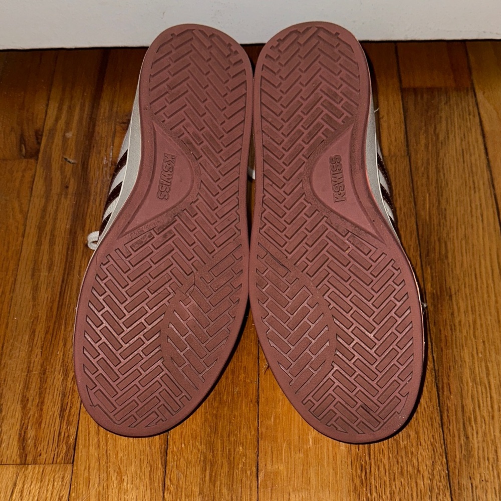 K-Swiss Hoke CMF Sneaker - White and Rose Gold Sneakers - Picture 7 of 16